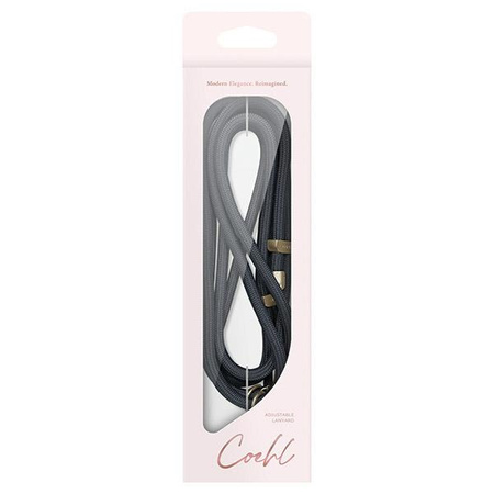 UNIQ Coehl Laurel uniwersalna smycz dotelefonu czarny/black
