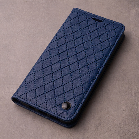 Etui Smart Caro do iPhone 16 6,1&quot; granatowe