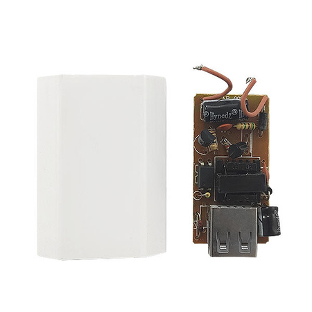 ECONOMY ŁADOWARKA SIECIOWA USB 1A BIAŁA PŁASKA