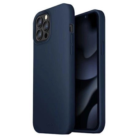 Uniq Lino Hülle für iPhone 13 Pro Max – blau