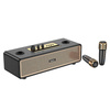 HOCO głośnik bluetooth + 2 x bezprzewodowe mikrofony BS63 czarny
