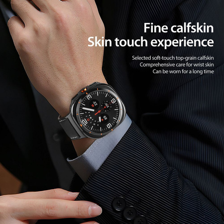 DUX DUCIS pasek YA skórzany 47 mm czarny