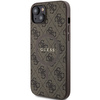 Oryginalne Etui GUESS Hardcase GUHMP14SG4GFRW do iPhone 14 (Kompatybilny z Magsafe / 4G Ring classic logo / brązowy)