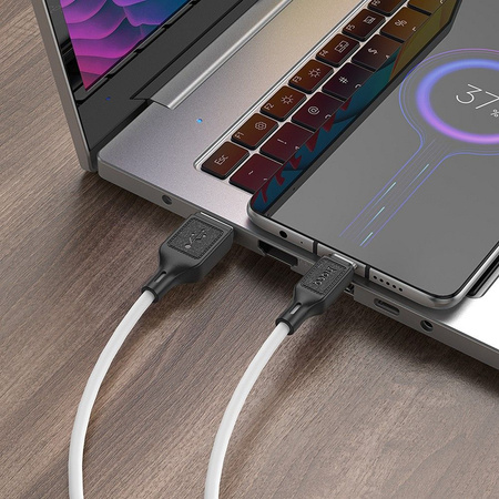 HOCO kabel USB A do Micro USB 2,4A X90 1 m biały