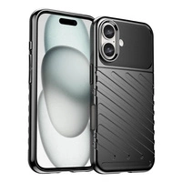 Etui silikonowe Thunder Case do iPhone 16 - czarne