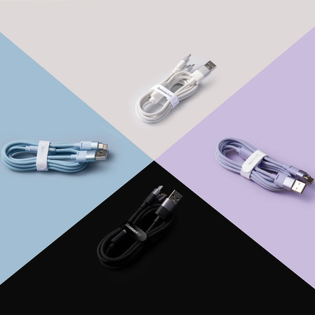 Baseus StarSpeed 1-for-3 Fast Charging Data Cable USB to M+L+C 3.5A 1.2m Blue