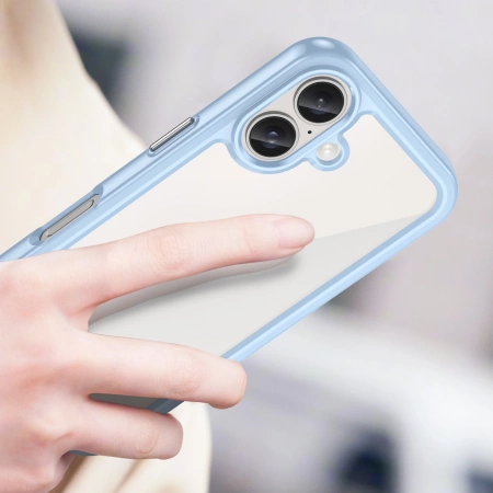 Outer Space Case mit Gelrahmen für iPhone 16 – blau