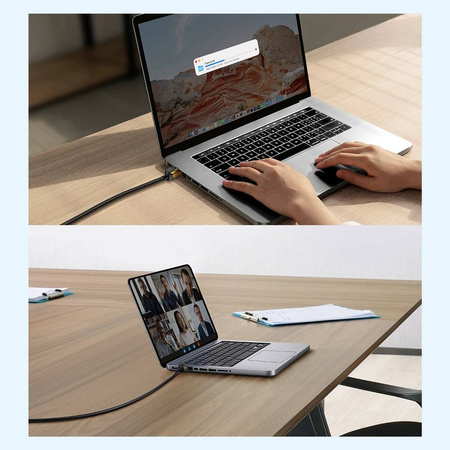 Baseus Speed Seven High Speed RJ45 Netzwerkkabel 10Gbps 1m Schwarz (WKJS010101)