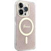 Oryginalne Etui GUESS hardcase IML 4G MagSafe GUHMP15LH4STP do Iphone 15 Pro różowy