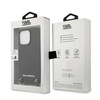 Oryginalne Etui IPHONE 13 PRO MAX Karl Lagerfeld Hardcase Leather Textured And Chain (KLHCP13XPMK) czarne