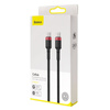 Baseus Cafule nylonowy kabel przewód USB Typ C Power Delivery 2.0 100W 20V 5A 2m czarny (CATKLF-AL91)