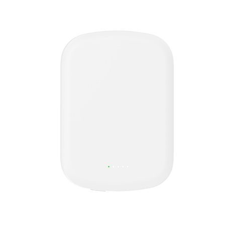 Crong MagSpot Power Bank - Bezprzewodowy power bank ultra slim z MagSafe 5000mAh, USB-C 20W PD (biały)