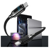 USAMS Kabel USB-C na USB-C 100W 1.2m      Digital Display Zinc Alloy Fast Charging Data Cable HX Series SJ742USB02 (US-SJ742)