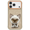 Etui Nimmy Big Eyed Pet 2.0 Cat do       iPhone 17 Pro Max beżowy