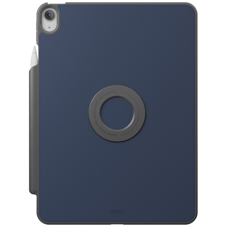 Etui UNIQ Rovus Snapmount Magnetic 360   Rotating Detachable do iPad 11" A16 (2025) / iPad 10.9" 10 gen. (2022) granatowy