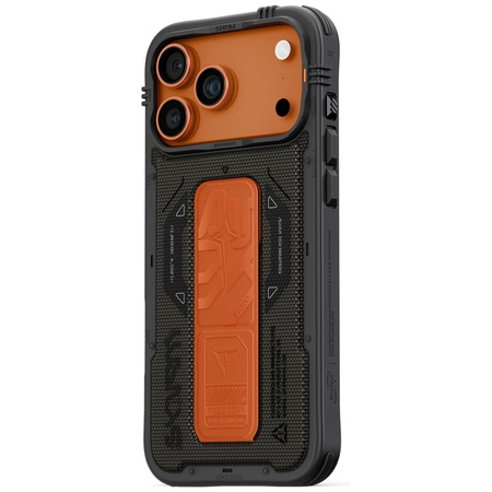 Etui Skinarma Phantom do iPhone 17 Pro Max Magnetic Charging + Grip Stand oliwkowy