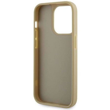 Guess GUHCP14LHDGTPD iPhone 14 Pro 6,1" Gold/Gold Hardcase Strass Dreieck