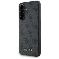 Guess 4G Metal Gold Logo Hülle für Samsung Galaxy A36 - Schwarz