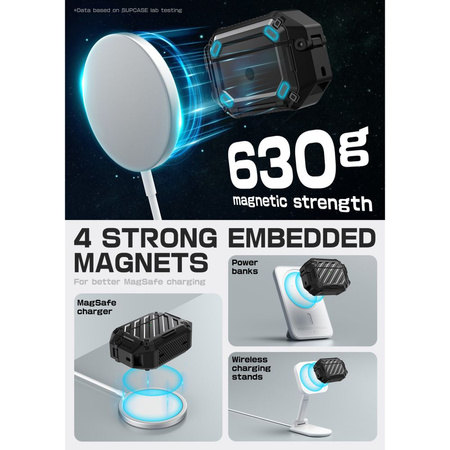 SUPCASE UNICORN BEETLE PRO MAGSAFE IP68 APPLE AIRPODS PRO 3 BLACK