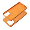 Leather Mag Cover kompatybilne z MagSafe do IPHONE 15 PRO MAX pomarańczowy