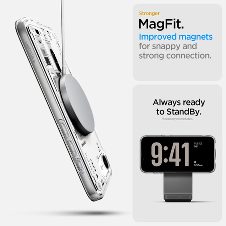 SPIGEN futerał ULTRA HYBRID MAG kompatybilny z MagSafe do IPHONE 16E 2025 neo one