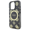 Original Case IPHONE 16 PRO Guess Hardcase IML Peony On 4G Background MagSafe (GUHMP16LH4PYEEK) black
