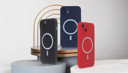 Nakładka Silicon Soft Mag iPhone 16 czarna