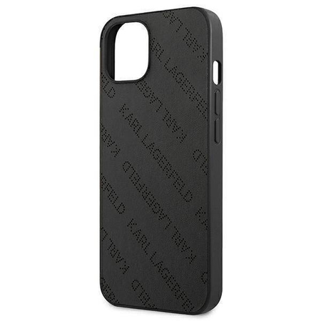 Oryginalne Etui IPHONE 13 MINI Karl Lagerfeld Hardcase Perforated Allover (KLHCP13SPTLK) czarne