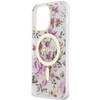 Guess GUHMP14LHCFWST iPhone 14 Pro 6.1" transparent hardcase Flower MagSafe