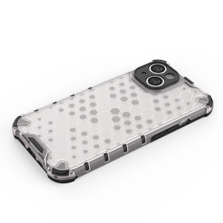 Honeycomb case for iPhone 14 Plus armored hybrid cover black