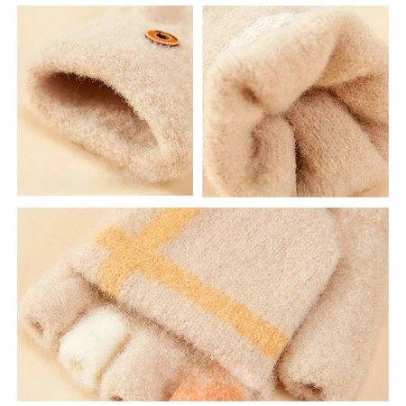 Winter-Handyhandschuhe für Damen/Kinder – Schwarz