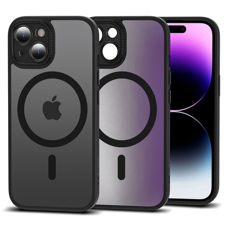 Etui APPLE IPHONE 15 Tech-Protect Magmat Cam+ MagSafe Matte czarne