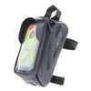 Wodoodporna torba rowerowa ze wzmocnionymi bokami oraz uchwytem na telefon Forever Outdoor czarna