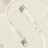 Dudao L7SF 2in1 Kabel USB-C - USB-C / Lightning 100W 1,2m - Beige