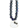 Zawieszka na telefon Hello Kitty Pearls Kitty Head - czarna