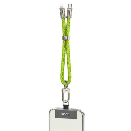 HOCO kabel Typ C do Lightning w formie smyczki PD 20W GH5 0,22 m zielony
