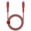 ENERGEA kabel Flow USB-C - LightningC94 MFI 1.5m czerwony/red 60W 3A PD Fast Charge