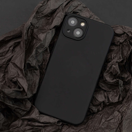 Etui do iPhone 15 Pro czarne + Szkło na ekran + Szkło na aparat