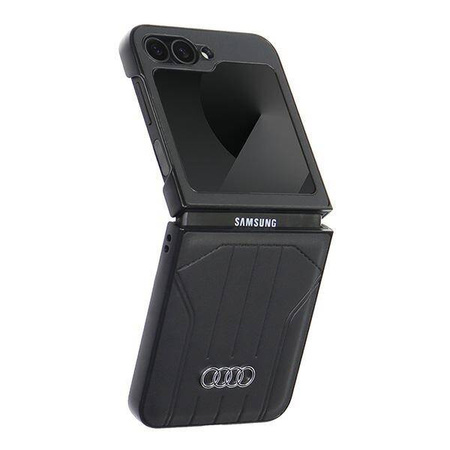 Original Case SAMSUNG GALAXY Z FLIP 6 Audi Synthetic Leather (AU-TPUPCFlip6-Q5/D1-BK) black