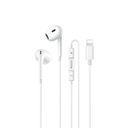 Yesido Słuchawki Douszne YH51 Lightning 120cm, WHITE / BIAŁY