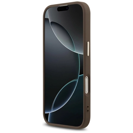 Guess 4G Big 4G Classic Logo Hülle für iPhone 17 - Braun und Gold