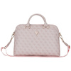 Torba LAPTOP 15" Guess 4G Zipper Pocket Triangle Logo różowe