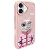 Nimmy etui iPhone 16 6.1" różowy/pink     Cool&Cute 2.0 Cat