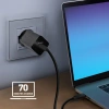 SBS TETRGAN1C45W 45-W-GaN-USB-C-Wandladegerät mit Power Delivery – Schwarz