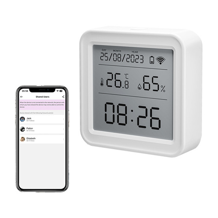 Inteligentny czujnik temperatury i wilgotności Zigbee Gosund ST17 LCD Tuya