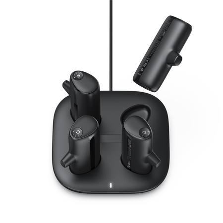 Bateria zewnętrzna (Powerbank) VEGER Pogo zestaw baterii 4 x 5000mAh LED czarny