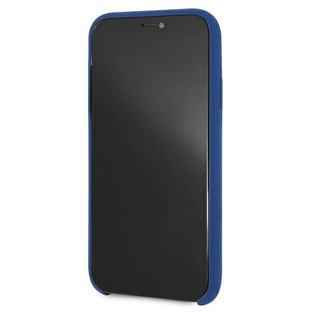 Oryginalne Etui IPHONE XR BMW Hardcase Silicone M Collection (BMHCI61MSILNA) niebieskie