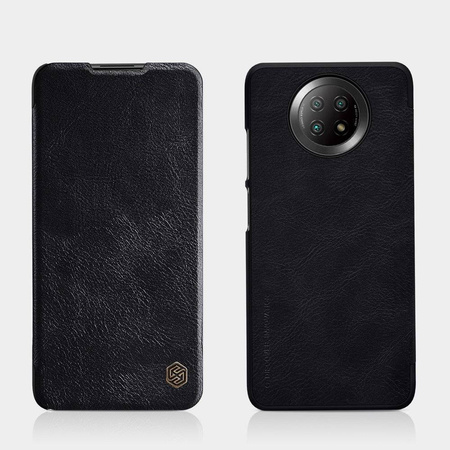 Nillkin Qin skórzana kabura etui Xiaomi Redmi Note 9T 5G brązowy
