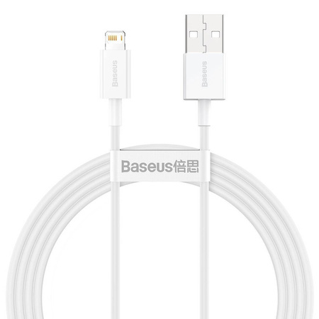 Baseus Superior kabel USB - Lightning 2,4A 1,5 m Biały (CALYS-B02)
