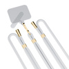 3MK EasyClip White (gold) Smycz do telefonu